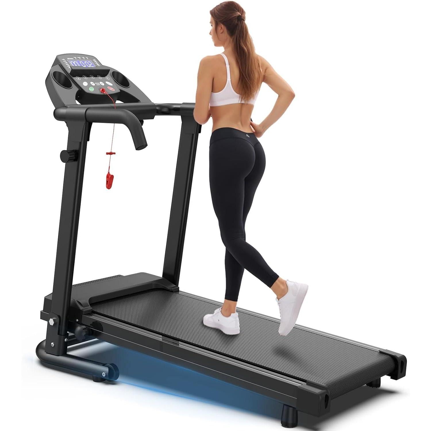 Home Use Foldable Portable 2.5HP Heavy-duty APP Controlled Fitness Walking Machine