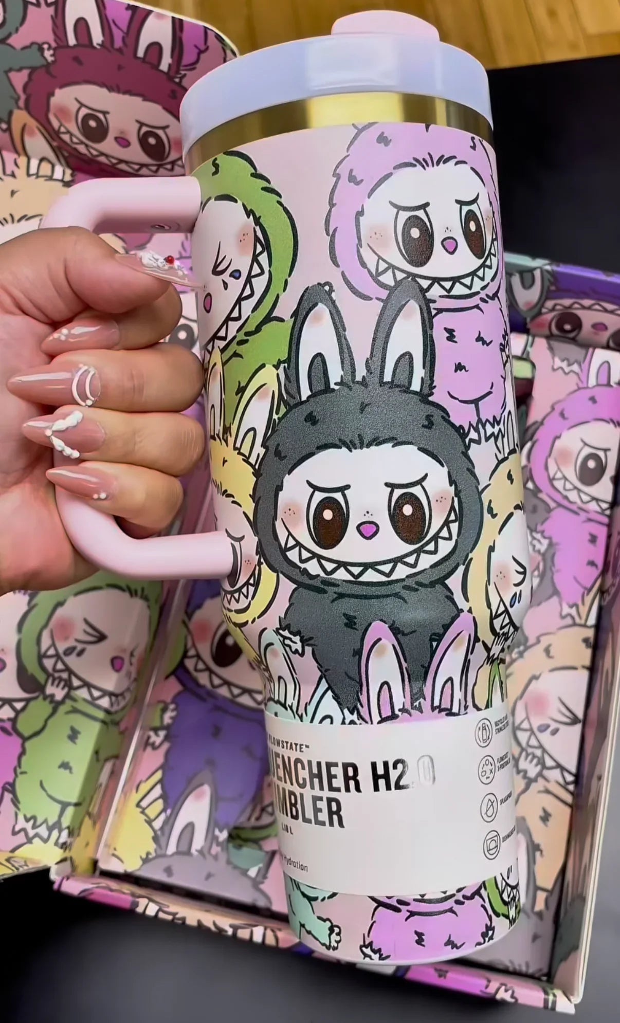 Stanley Labubu Edition 40oz Quencher – Limited Special Box | Vacuum Insulated Tumbler