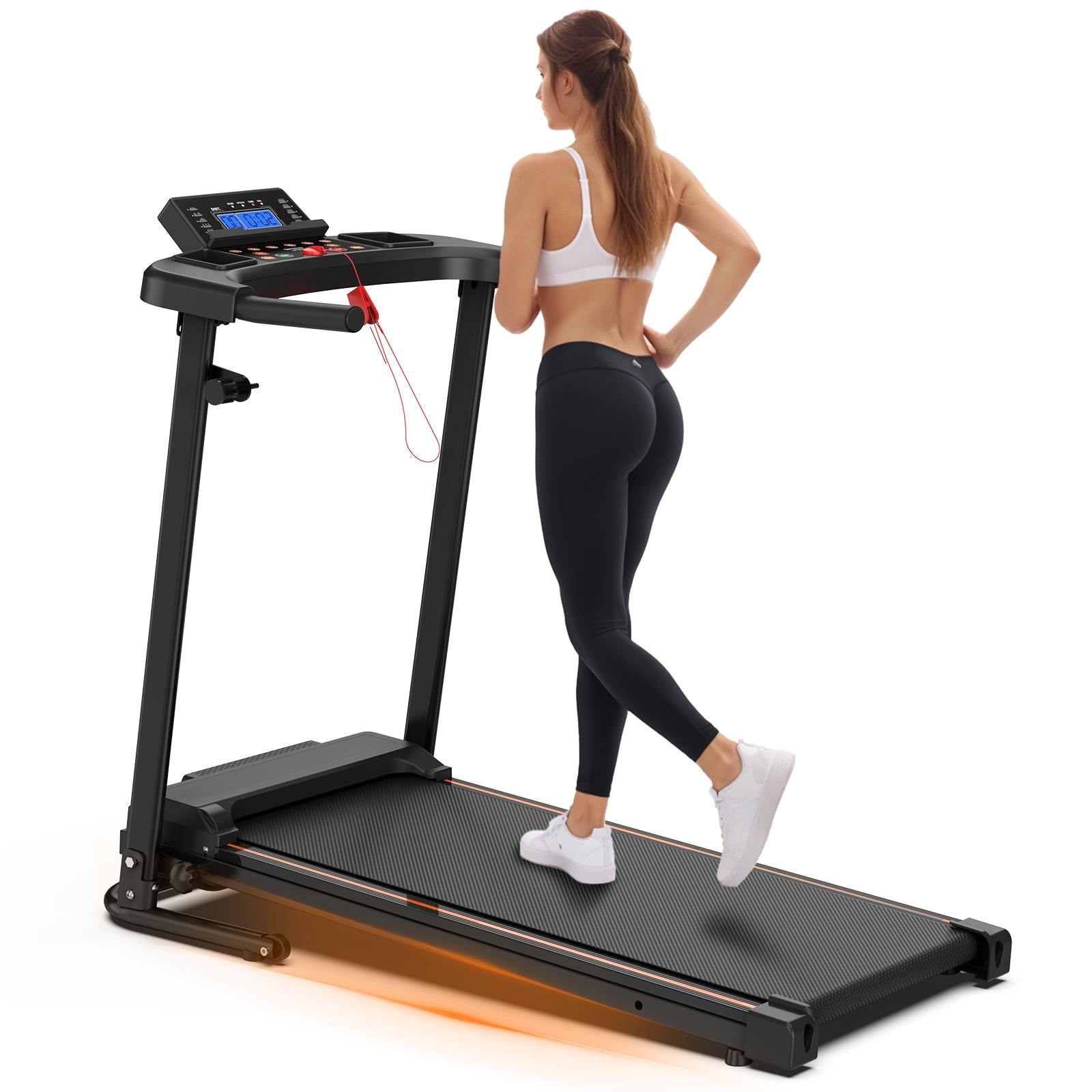 Home Use Foldable Portable 2.5HP Heavy-duty APP Controlled Fitness Walking Machine