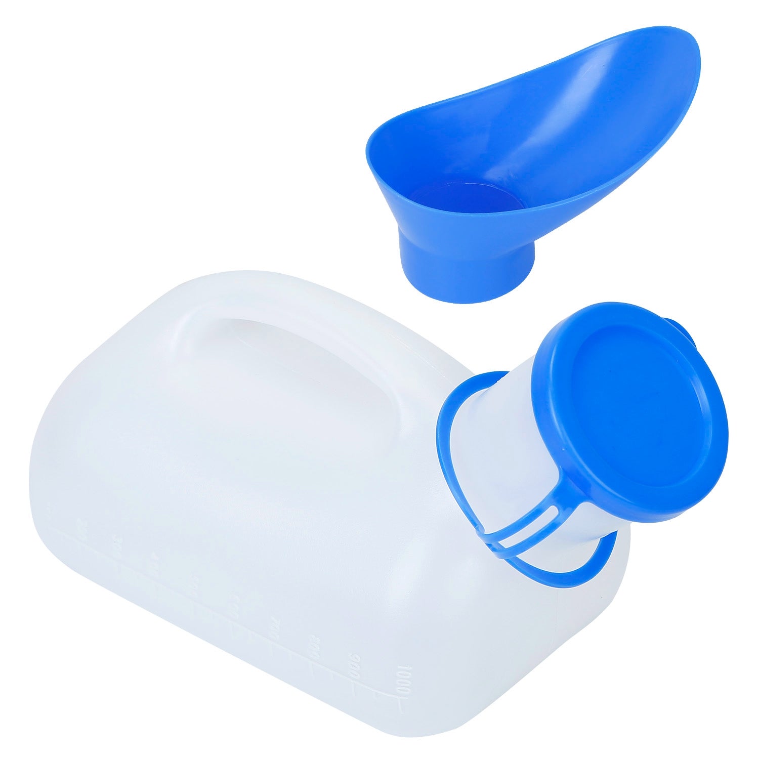 Unisex Potty Urinal Bottle 33.8OZ Emergency Urinal Device Portable Male Female Toilet With Lid Funnel For Car Camping Travel Hospital Outdoor