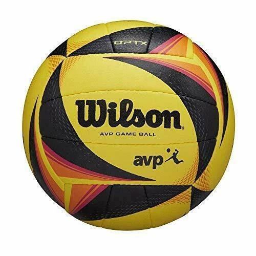 Wilson OPTX AVP Official GB Beach Volleyball - Black/Yellow